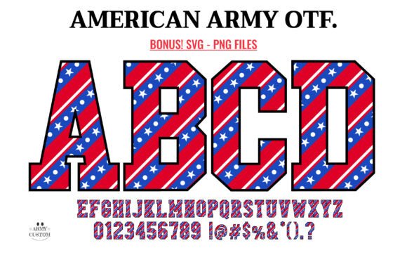American 4th of July Font