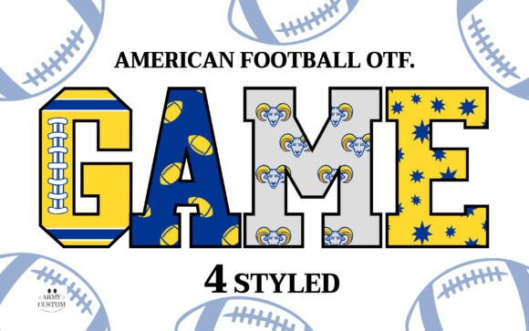American Football Rams Font