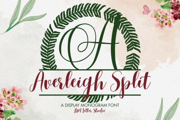 Averleigh Split Monogram Font