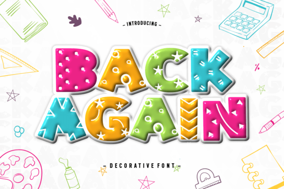 Back Again: A Bold Font for Creative Campaigns
