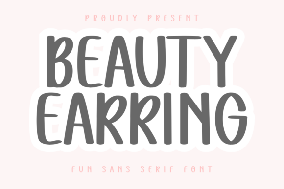 Beauty Earring Font for Editorial Design