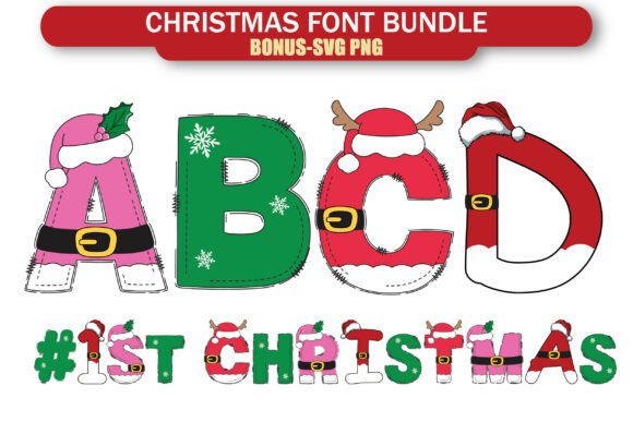 Christmas Alphabet Bundle – 4-in-1