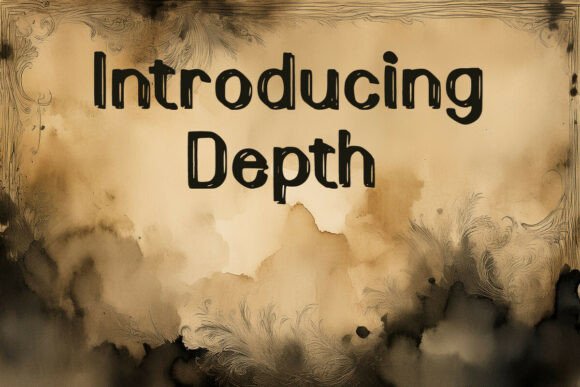 Depth: A Font That Makes Waves