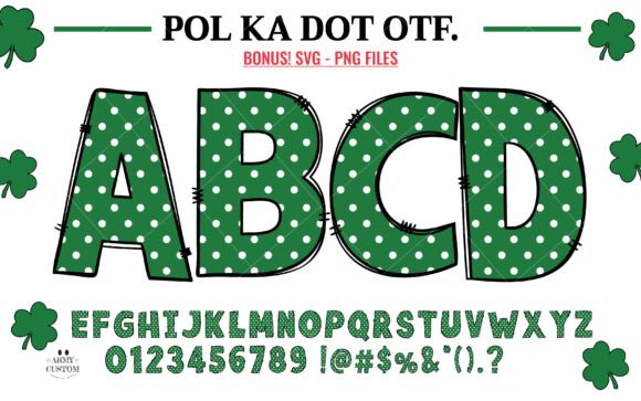 Dot Shamrock: A Festive Font for Business