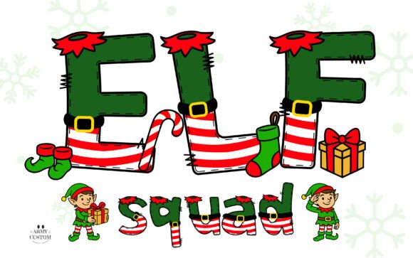 Elf Squad Candy Stripe Font