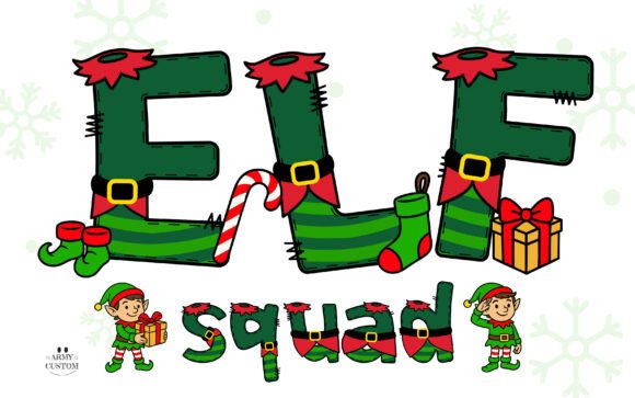 Elf Squad Green Stripes Font Review