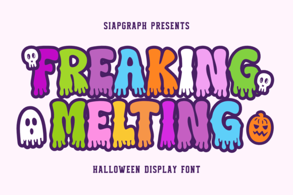 Freakingmelting Regular: A Spooky Display Font