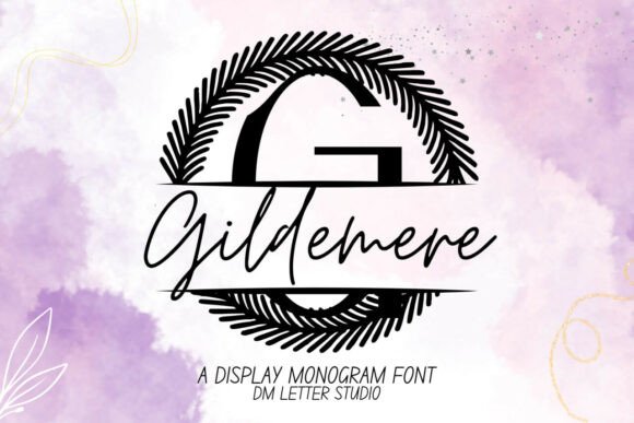 Gildemere Split Monogram Font Review