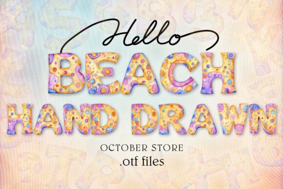 Hand Drawn Beach: A Summer Font for Editorial Magic