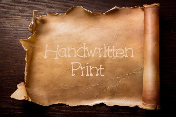 Handwritten Print Font for Business