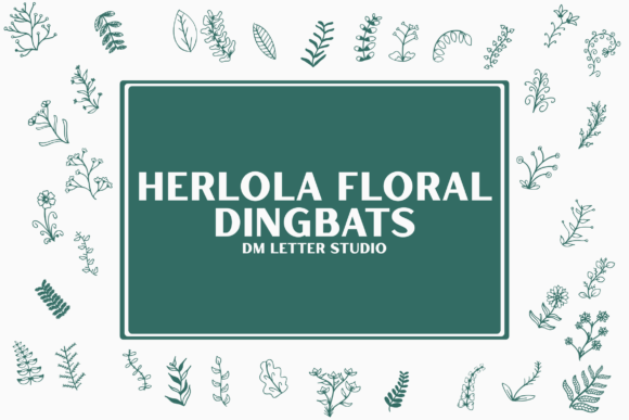Herlora Floral Dingbat Font