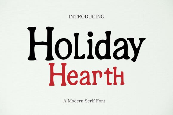Holiday Hearth Font for Cozy Craft Projects