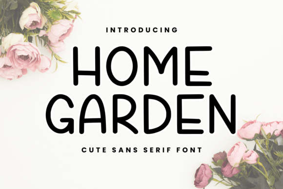 Home Garden Font for Creative Marketing