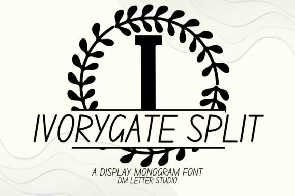Ivorygate Split Monogram Font