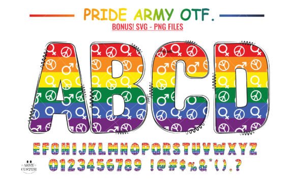 Love Pride Army Font