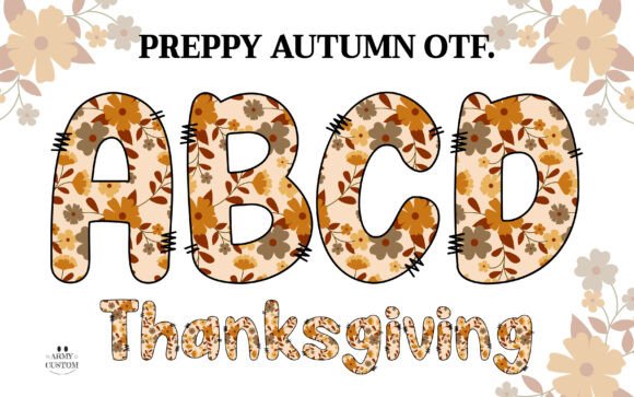 Preppyautumn Floral: A Cozy Font for Business