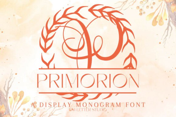 Primorion Split Monogram Font for Business