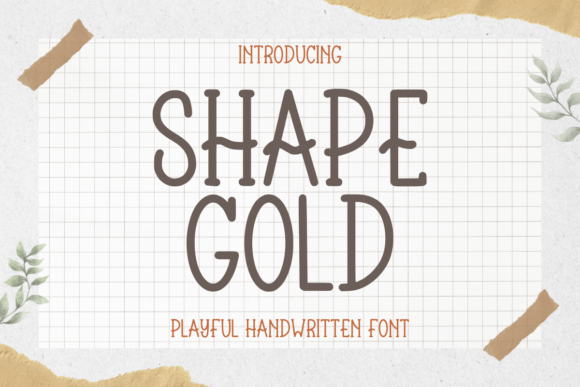 Shape Gold: A Whimsical Font for Creative Projects