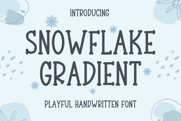 Snowflake Gradient Font for Creative Projects