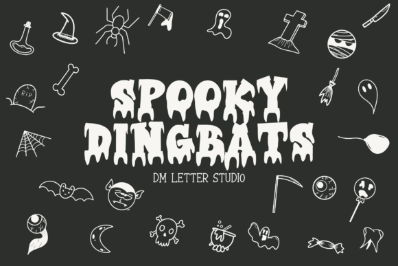 Spooky Dingbats Font for Web Design