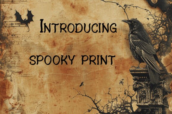 Spooky Print Font Review