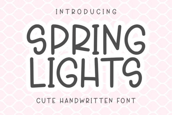 Spring Lights Font for Creative Campaigns