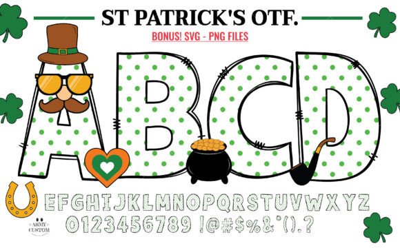 St. Patrick’s Day Dot Font