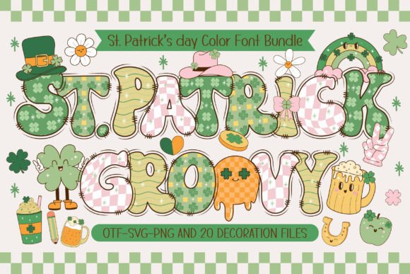 St. Patrick’s Day Groovy Font