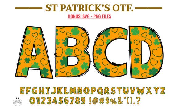 St. Patrick’s Day Hearts Font