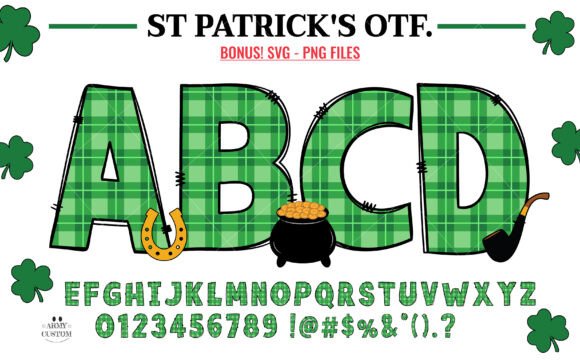 St. Patrick’s Day Plaid Font