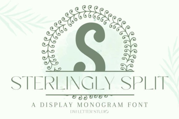 Sterlingly Split Monogram Font