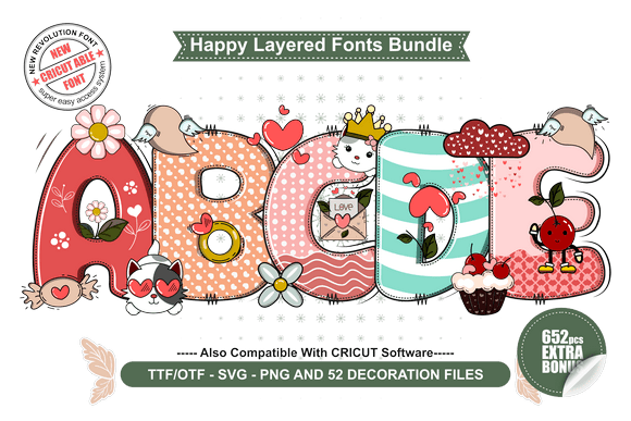 Valentine’s Lovely Heart Bundle Font