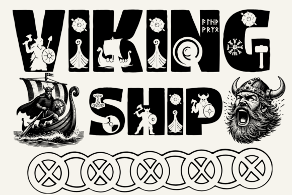 Viking Ship Font for Bold Branding