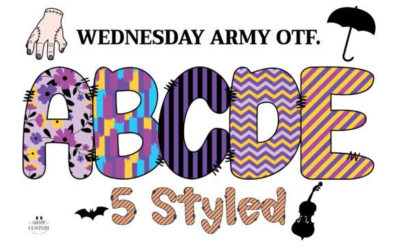 Wednesdayarmy Zigzag Font