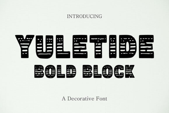 Yuletide Bold Block: A Festive Font for Business